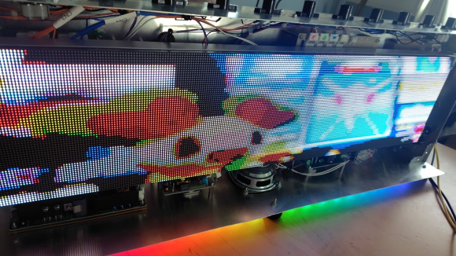 写真を表示させた様子