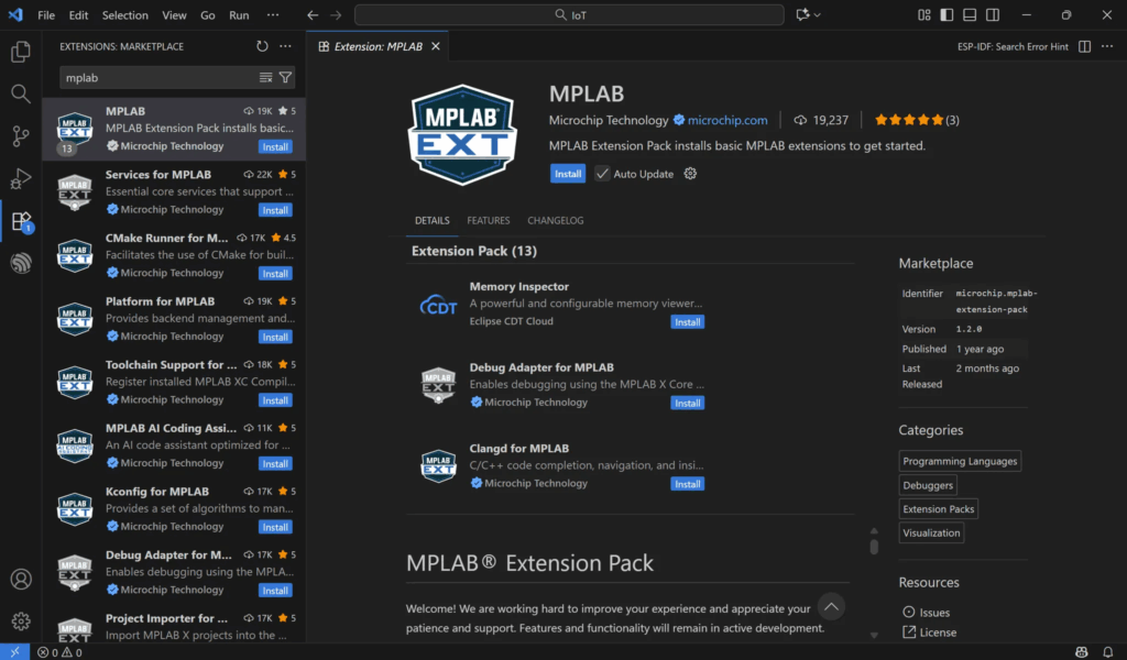 拡張機能の検索結果