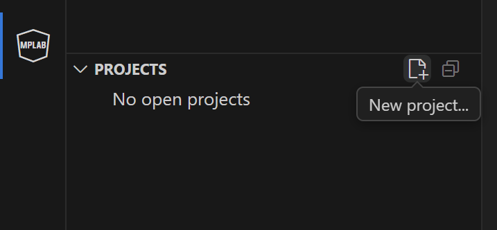 New project...を押します