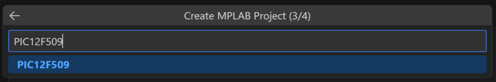 デバイスを選択します